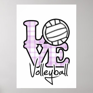 Affiche Love Volleyball