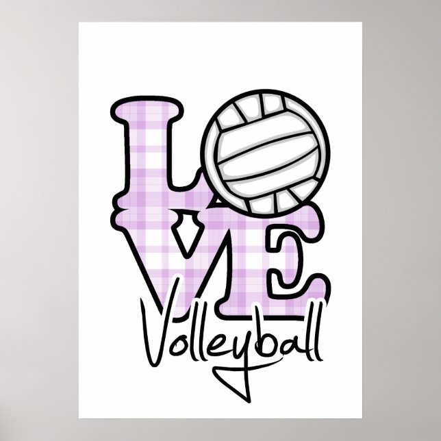 Affiche Love Volleyball (Devant)