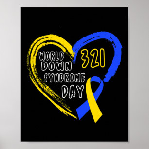 Affiche Love World Down Syndrome Journée de sensibilisatio