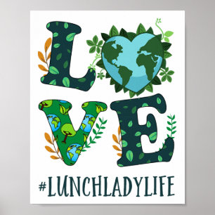 Affiche Love World Jour des terres Planet Anniversaire Déj