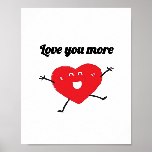 Affiche Love You More Balanced Visual Style  (Devant)