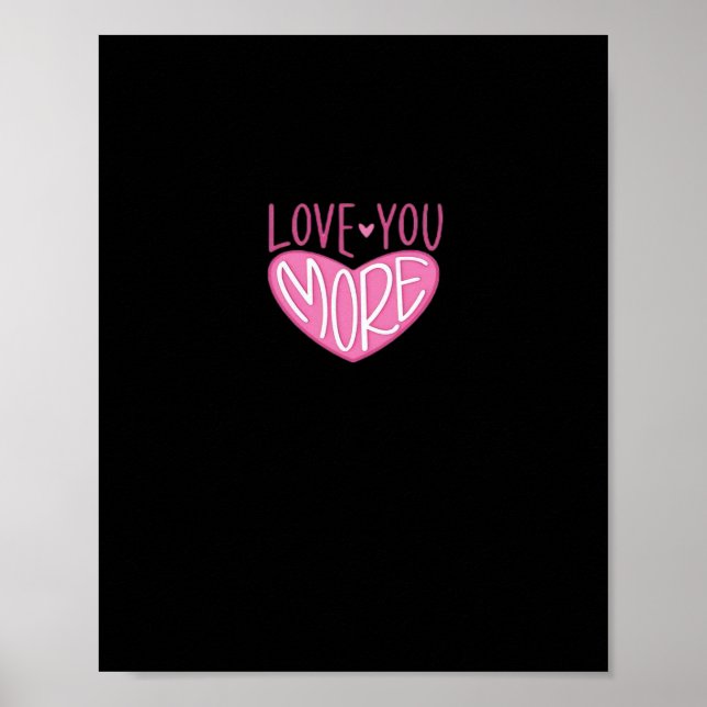 Affiche Love You More Contemporary Design  (Devant)