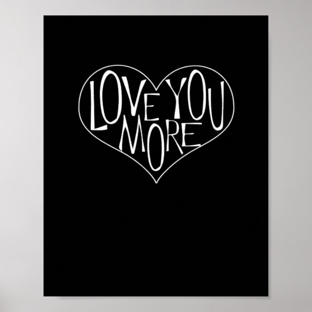 Affiche Love You More Refined Aesthetic  (Devant)