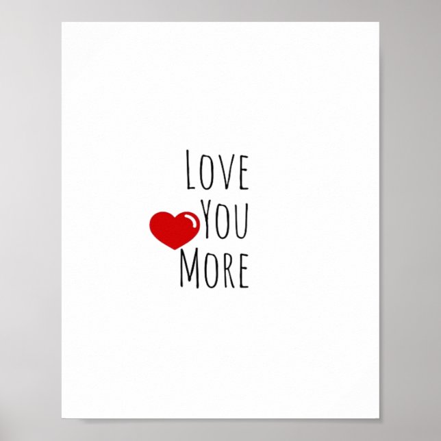 Affiche Love You More Refined Aesthetic Style  (Devant)