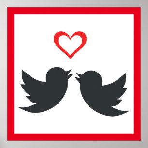 AFFICHE LOVEBIRDS