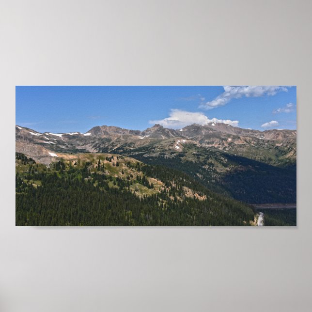 Affiche Loveland Pass, Colorado, Panorama (Devant)