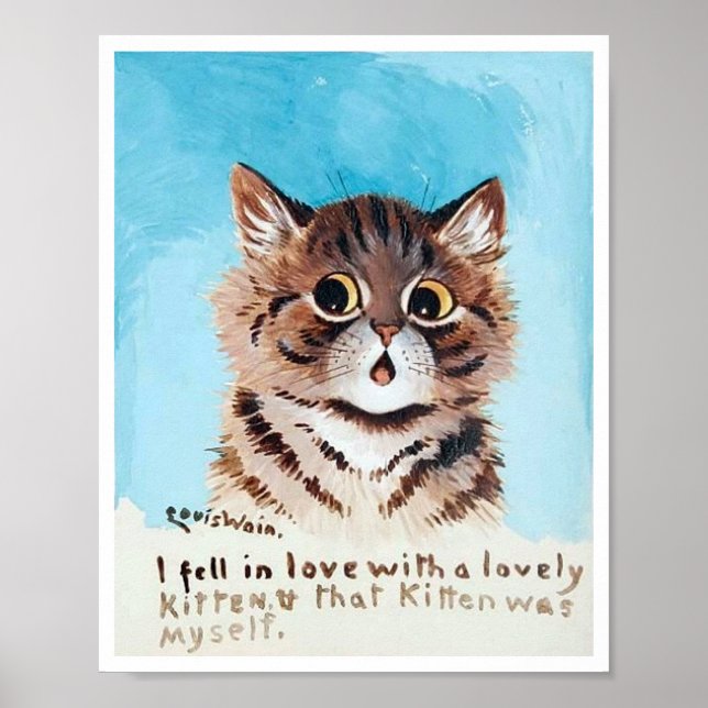 Affiche Lovely Kitten, Louis Wain (Devant)
