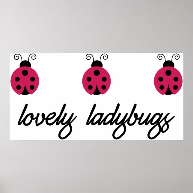 Affiche Lovely Ladybugs (Devant)