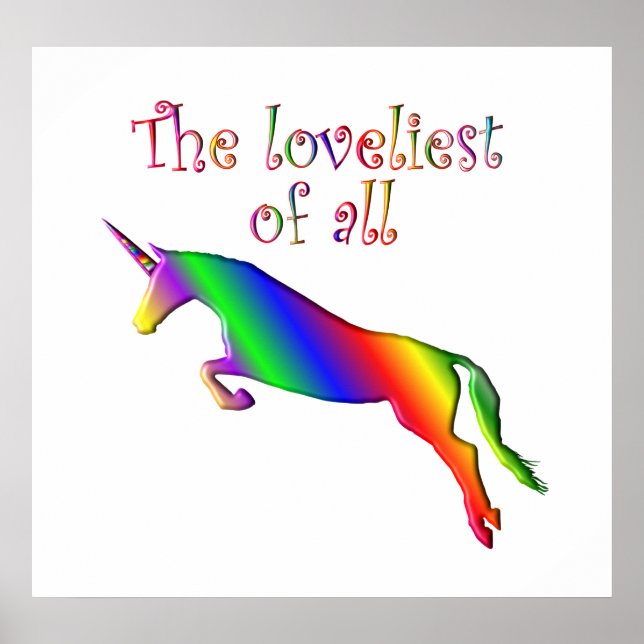 Affiche Lovely Unicorn (Devant)
