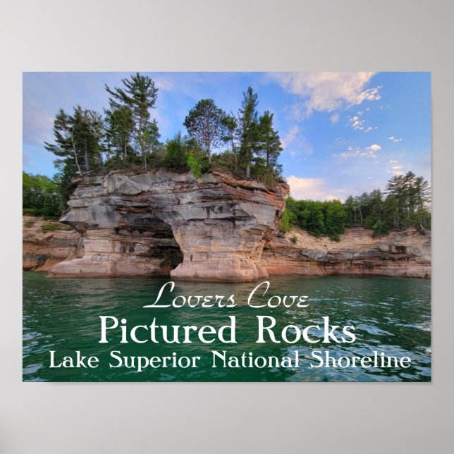 Affiche Lovers Cove Pictured Rocks (Devant)