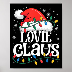 Affiche Lovie Claus drôle de Noël grand-mère fête de fin d