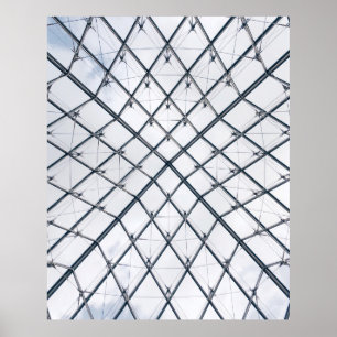 Affiche Low-angle photo of gray metal frame