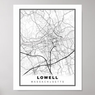 Affiche Lowell Map