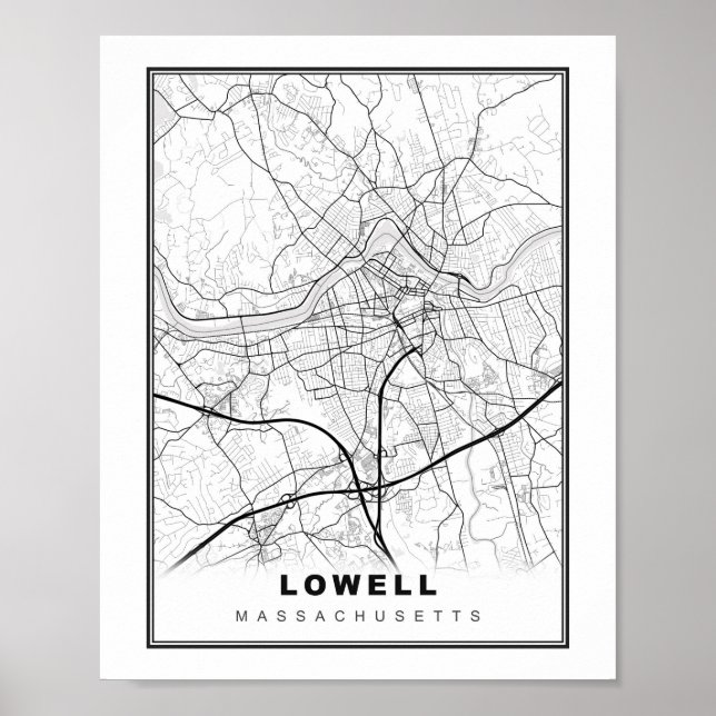 Affiche Lowell Map (Devant)