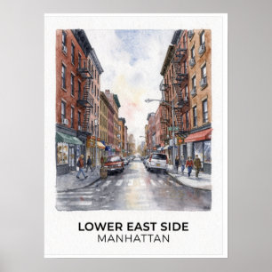 Affiche Lower East Side de Manhattan