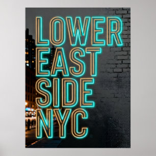 Affiche Lower East Side Nyc