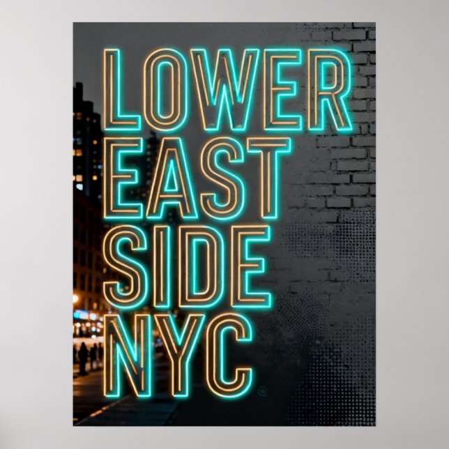 Affiche Lower East Side Nyc (Devant)