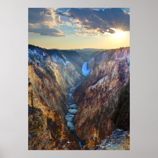 Affiche Lower Falls from Artist's Point (Devant)