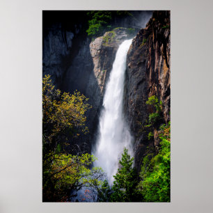 Affiche Lower Yosemite Falls en cascade