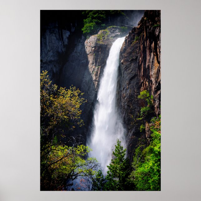 Affiche Lower Yosemite Falls en cascade (Devant)