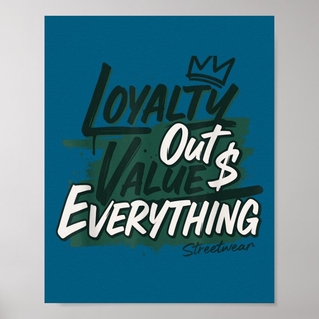 Affiche Loyalty Outvalues Everything Streetware Urban  (Devant)