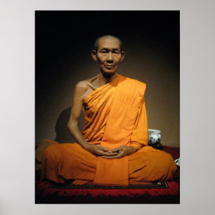 Affiche Luang Por Kasem Khemako ... moine bouddhiste
