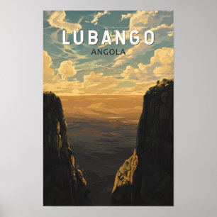 Affiche Lubango Angola Voyage Art Vintage