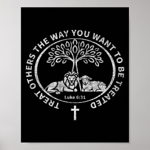 Affiche Luc 6_31 Jésus Verset Biblique Foi Chrétienne La M