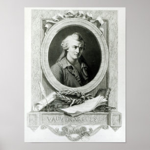 Affiche Luc de Clapiers Marquis de Vauvenargues