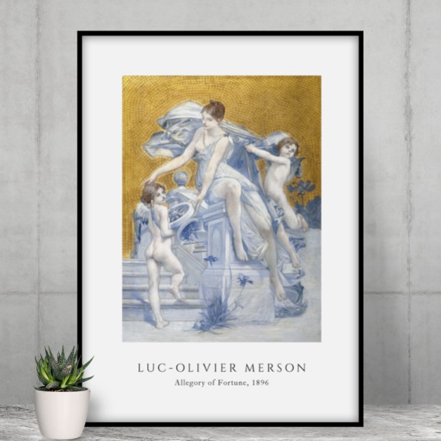 Affiche Luc-Olivier Merson - Allégorie de la Fortune (1896 (Créateur téléchargé)