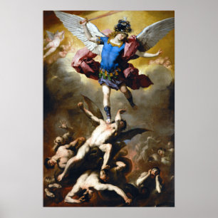 Affiche Luca Giordano La chute des anges rebelles