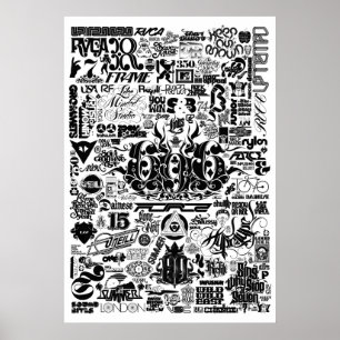 Affiche Luca Ionescu "Histoire du logo"