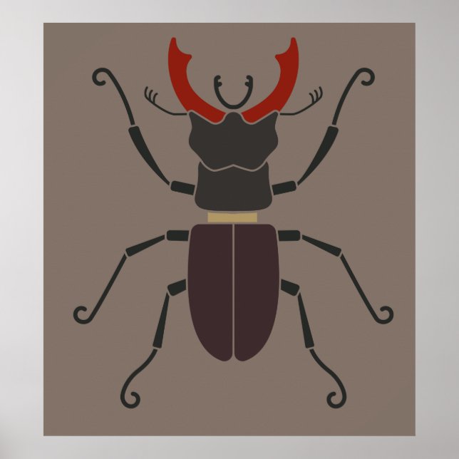 Affiche Lucane cerf-volant (Devant)