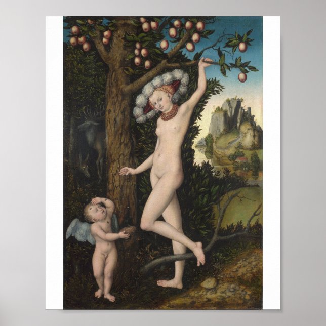 Affiche Lucas Cranach L'Aîné - Plainte Cupidante (Devant)
