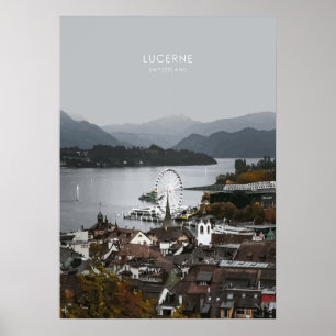 Affiche Lucerne, Suisse Travel Artwork