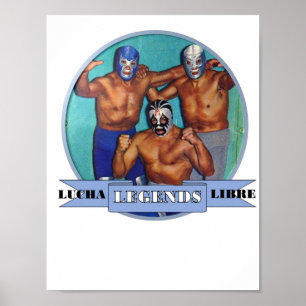 AFFICHE LUCHA LIBRE LEGENDS