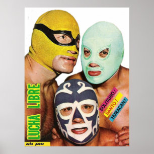 Affiche Lucha Libre Trio