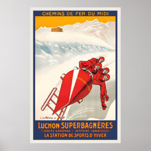 Affiche Luchon-Superbagneres La Station De Sports D'Hiver