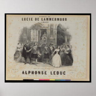Affiche Lucia de Lammermoor'par Gaetano Donizetti