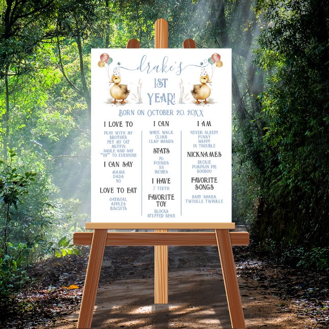 Affiche Lucky Canard 1er anniversaire Jalon (Créateur téléchargé)
