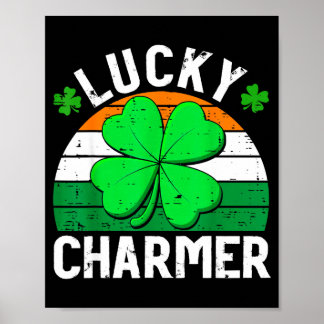 Affiche Lucky charmer shirts boys kids girls funny st