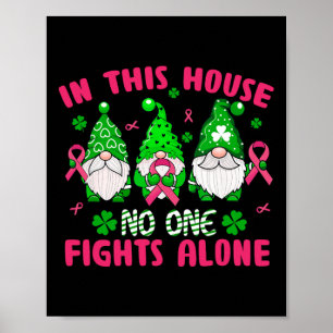 Affiche Lucky Clover Breast Cancer Sensibilisation St Patr