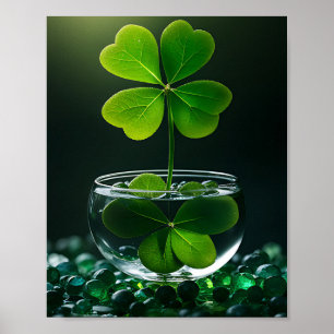 Affiche Lucky Clover Design pour la St. Patrick's Day