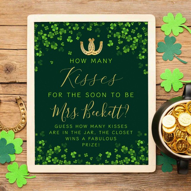 Affiche Lucky In Love St. Patrick's Day Fête des mariées (Créateur téléchargé)