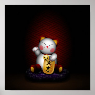 Affiche Lucky Maneki Neko