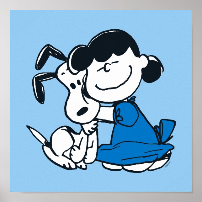 Affiche Lucy Hugging Snoopy (Devant)