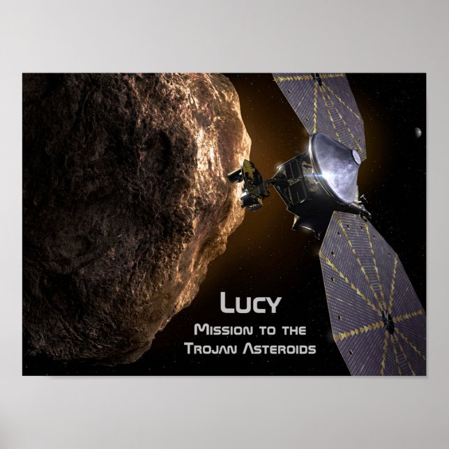 Affiche Lucy Mission d'étudier les Astéroïdes de cheval de (Devant)