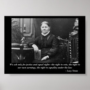 Affiche Lucy Stone Dirigeant rebelle des droits civiques é
