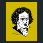 Affiche Ludwig van Beethoven<br><div class="desc">Portrait graphique du compositeur</div>