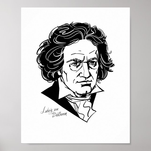 Affiche Ludwig van Beethoven (Devant)